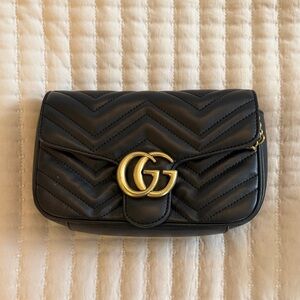 Black Quilted Leather Bag